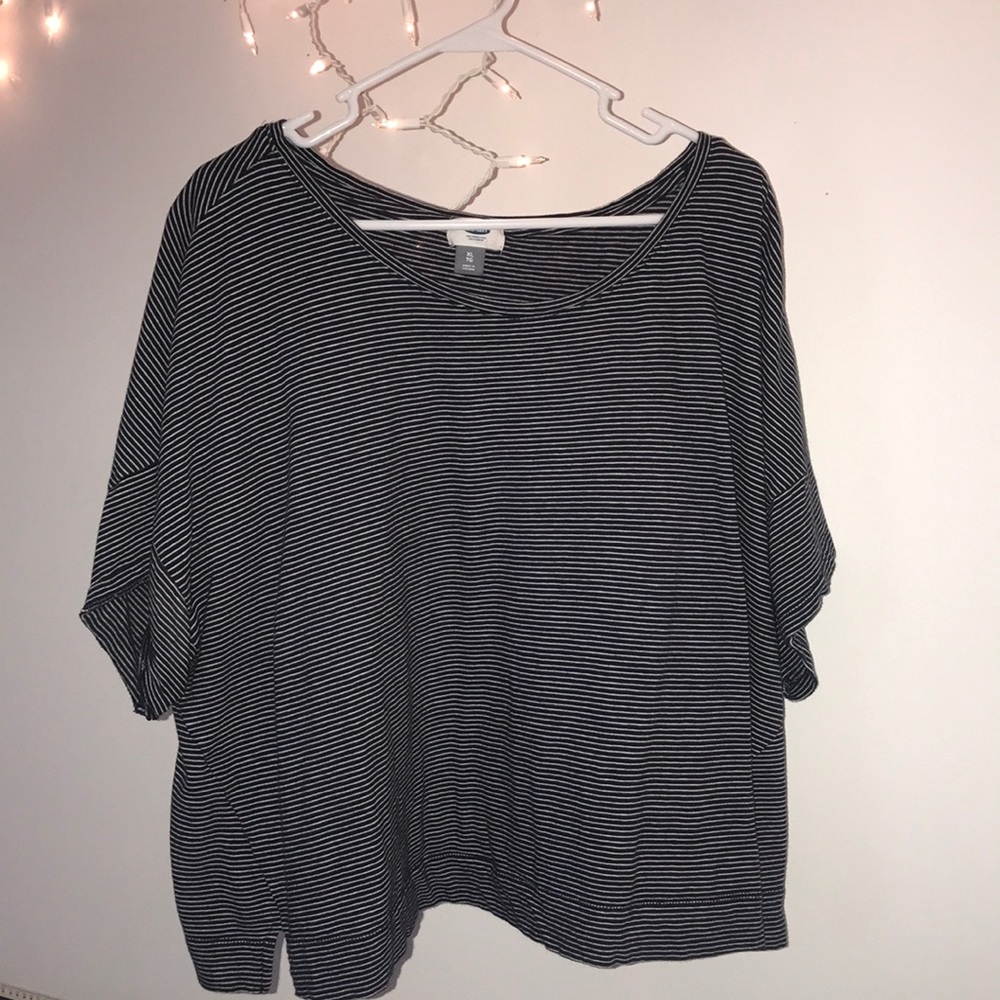 Short Sleeve Striped Shirt XL